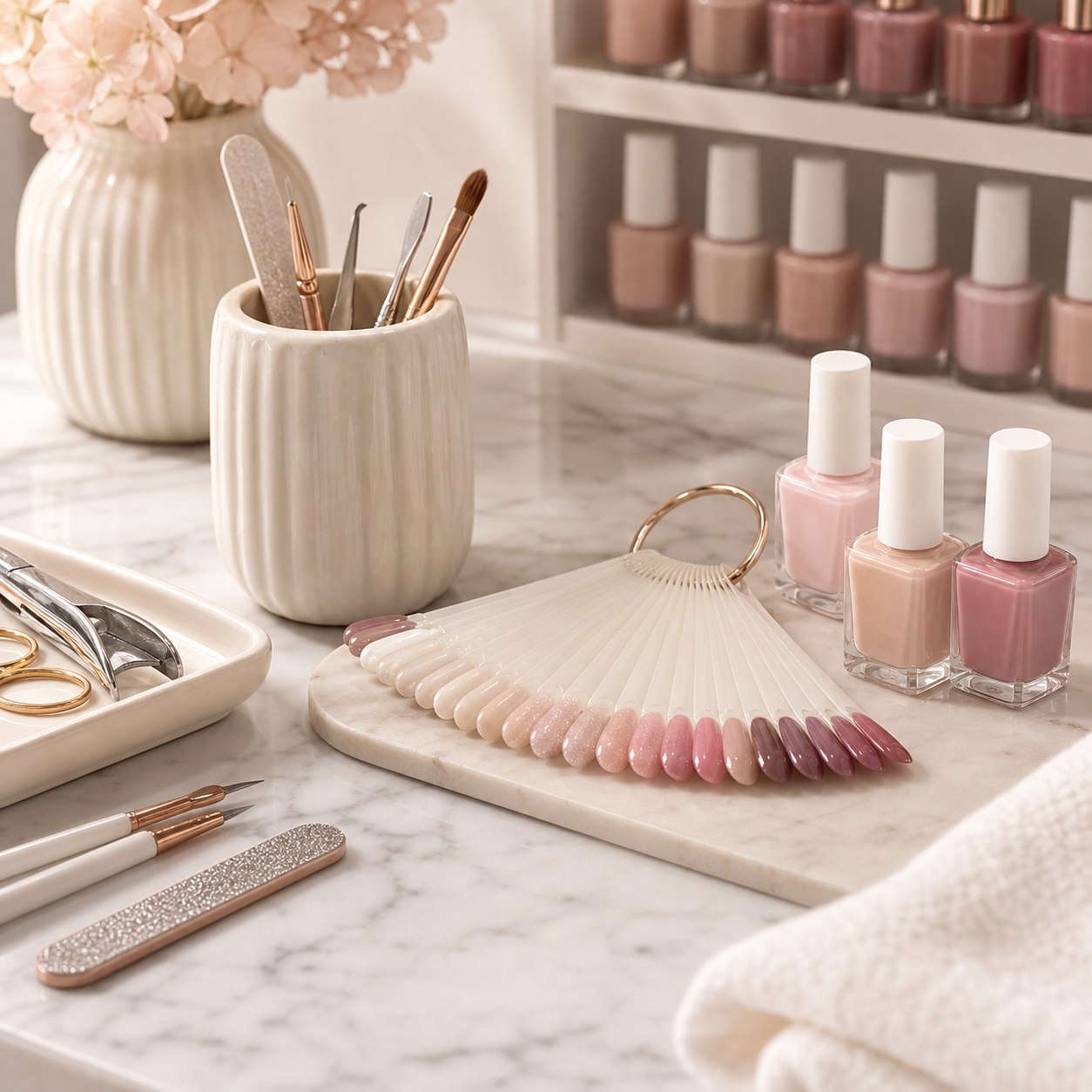 Tırnak ve nail art uygulama atmosferi